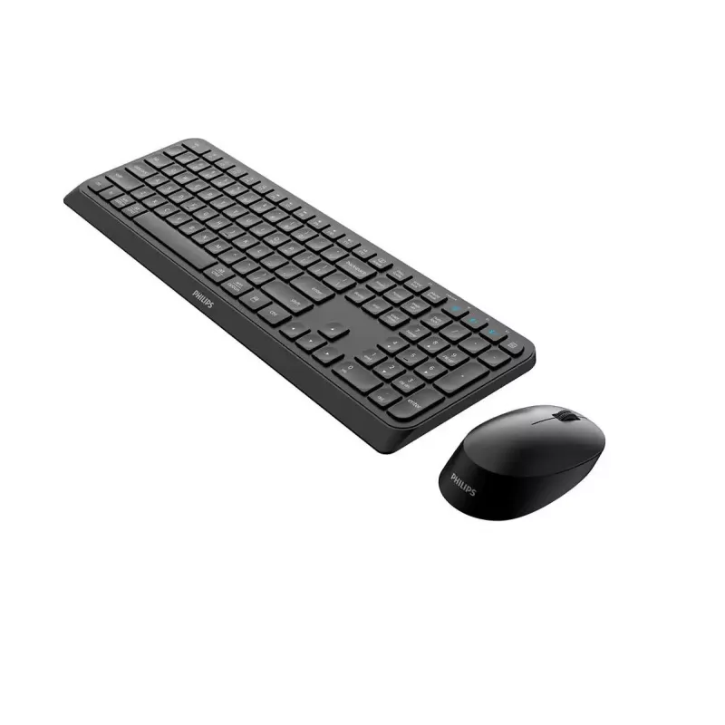Teclado e rato Philips 4000 series SPT6407B/31 universal RF sem fios + Bluetooth QWERTY alemão preto