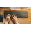 Teclado e rato Philips 4000 series SPT6407B/31 universal RF sem fios + Bluetooth QWERTY alemão preto