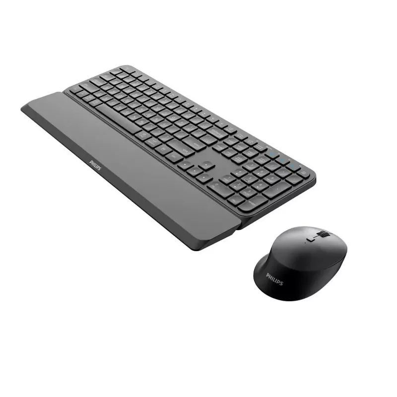 Teclado e rato Philips 6000 series SPT6607B/31 universal RF sem fios + Bluetooth preto