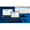 Teclado e rato Philips 6000 series SPT6607B/31 universal RF sem fios + Bluetooth preto