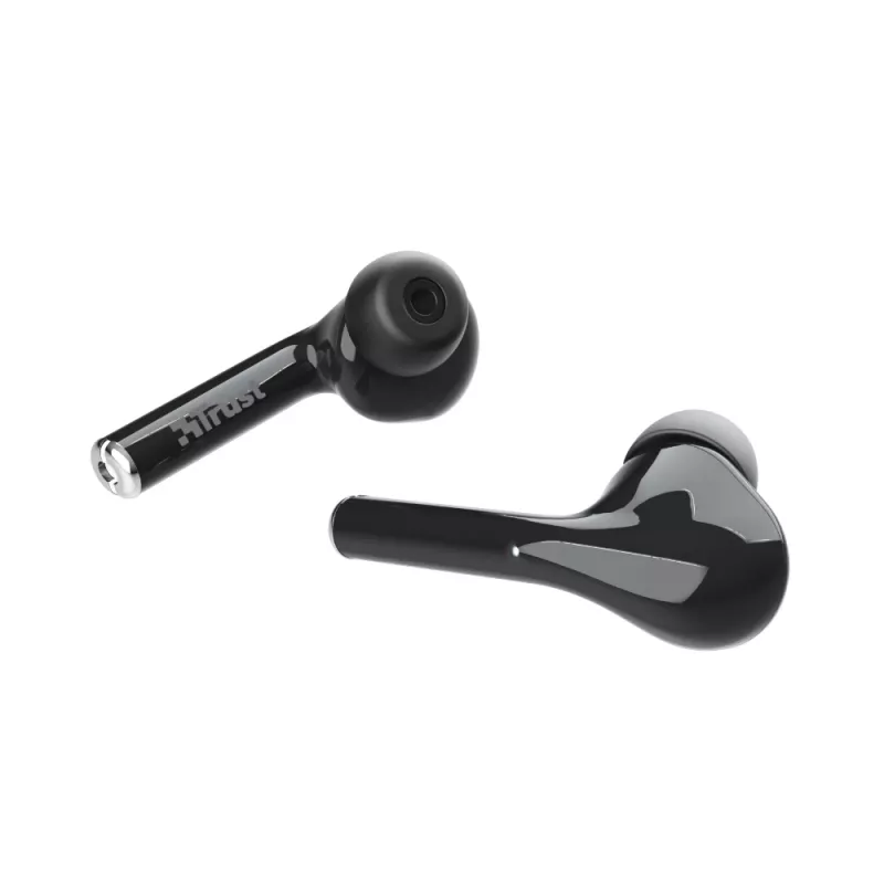 Headset Trust Nika True Wireless Stereo (TWS) intra-auricular chamadas/música Bluetooth preto