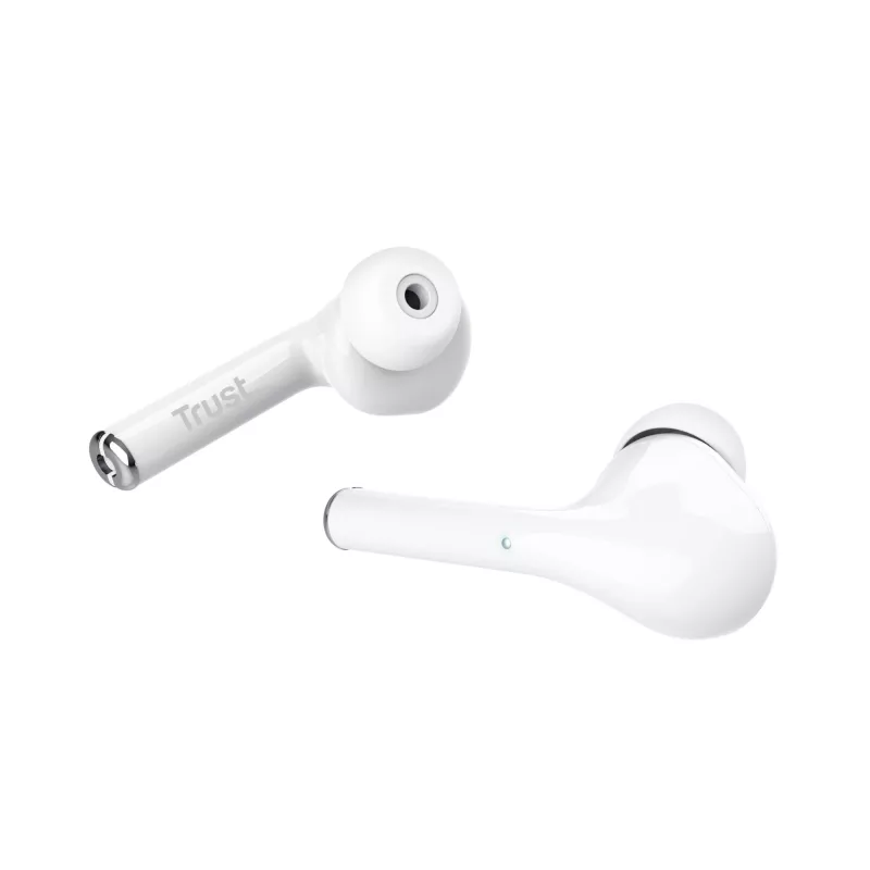 Headset Trust Nika True Wireless Stereo (TWS) intra-auricular chamadas/música branco