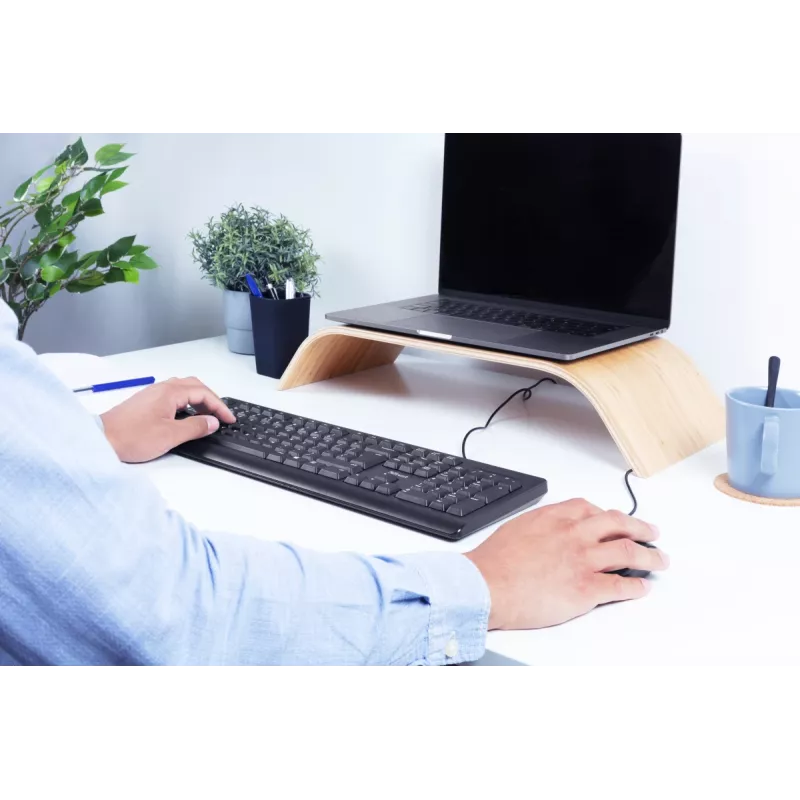 Teclado e rato Trust Primo universal USB AZERTY belga preto