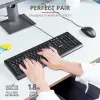Teclado e rato Trust Primo universal USB AZERTY belga preto