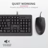Teclado e rato Trust Primo universal USB AZERTY belga preto