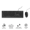 Teclado e rato Trust Primo universal USB AZERTY belga preto