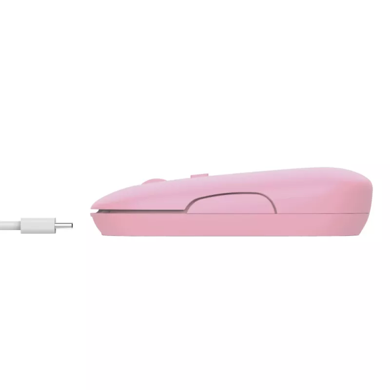 Rato Trust Puck escritório ambidestro RF sem fios + Bluetooth ótico 1600 DPI
