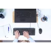 Teclado Trust Primo universal USB AZERTY belga preto