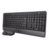 Conjunto de teclado e rato Trust TKM-450 Comfort Wireless, tamanho completo (100%), sem fios, RF sem fios, QWERTY, preto, rato incluído