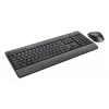 Conjunto de teclado e rato Trust TKM-450 Comfort Wireless, tamanho completo (100%), sem fios, RF sem fios, QWERTY, preto, rato incluído