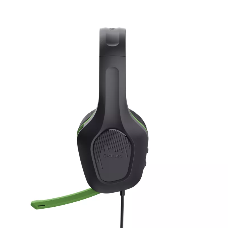 Headset Trust GXT 415X ZIROX com fios arco de cabeça gaming preto, verde