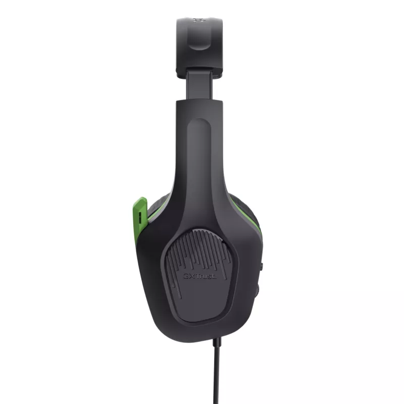 Headset Trust GXT 415X ZIROX com fios arco de cabeça gaming preto, verde
