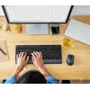 Teclado e rato Trust Trezo escritório RF sem fios AZERTY belga preto