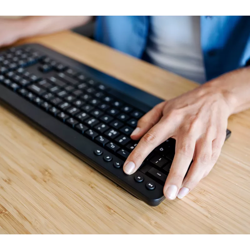 Teclado e rato Trust Trezo escritório RF sem fios AZERTY belga preto