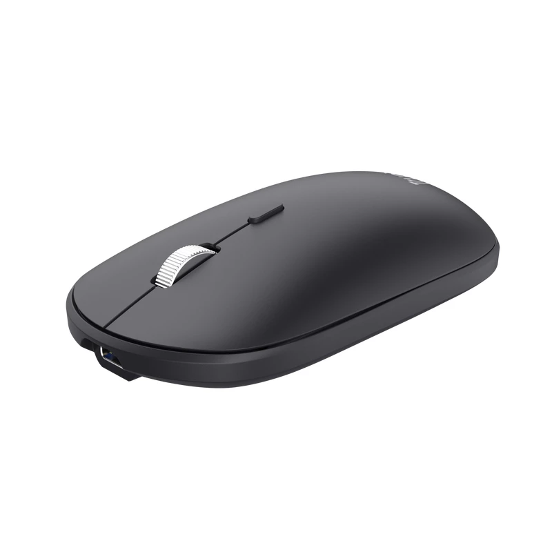 Teclado e rato Trust Lyra escritório RF sem fios + Bluetooth AZERTY belga preto