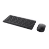 Teclado e rato Trust Lyra escritório RF sem fios + Bluetooth AZERTY belga preto