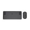 Teclado e rato Trust Lyra escritório RF sem fios + Bluetooth AZERTY belga preto