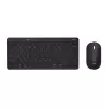Teclado e rato Trust Lyra escritório RF sem fios + Bluetooth AZERTY belga preto
