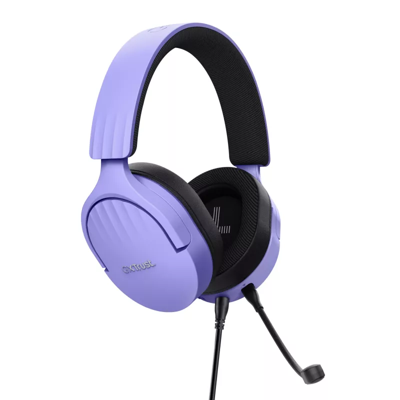 Trust GXT 489P FAYZO Headset com fios arco de cabeça Gaming preto, roxo