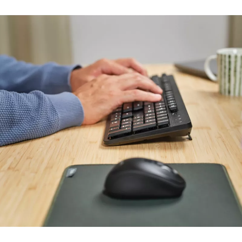 Trust TKM-360 Teclado rato incluído Escritório RF Wireless QWERTY US Inglês preto