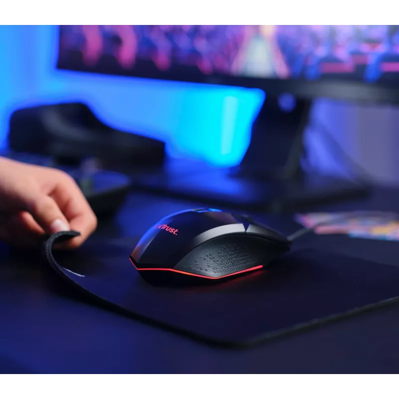 Trust GXT 792 Quadrox Teclado rato incluído Gaming USB QWERTY Belga preto
