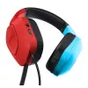 Trust GXT 416S Zirox Headset com fios arco de cabeça Gaming preto, ciano, vermelho