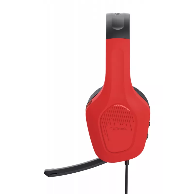 Trust GXT 416S Zirox Headset com fios arco de cabeça Gaming preto, ciano, vermelho