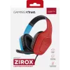 Trust GXT 416S Zirox Headset com fios arco de cabeça Gaming preto, ciano, vermelho