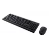 Conjunto de teclado e rato sem fios TRUST Primo – teclado de membrana QWERTY de tamanho completo, RF Wireless, preto, rato incluído