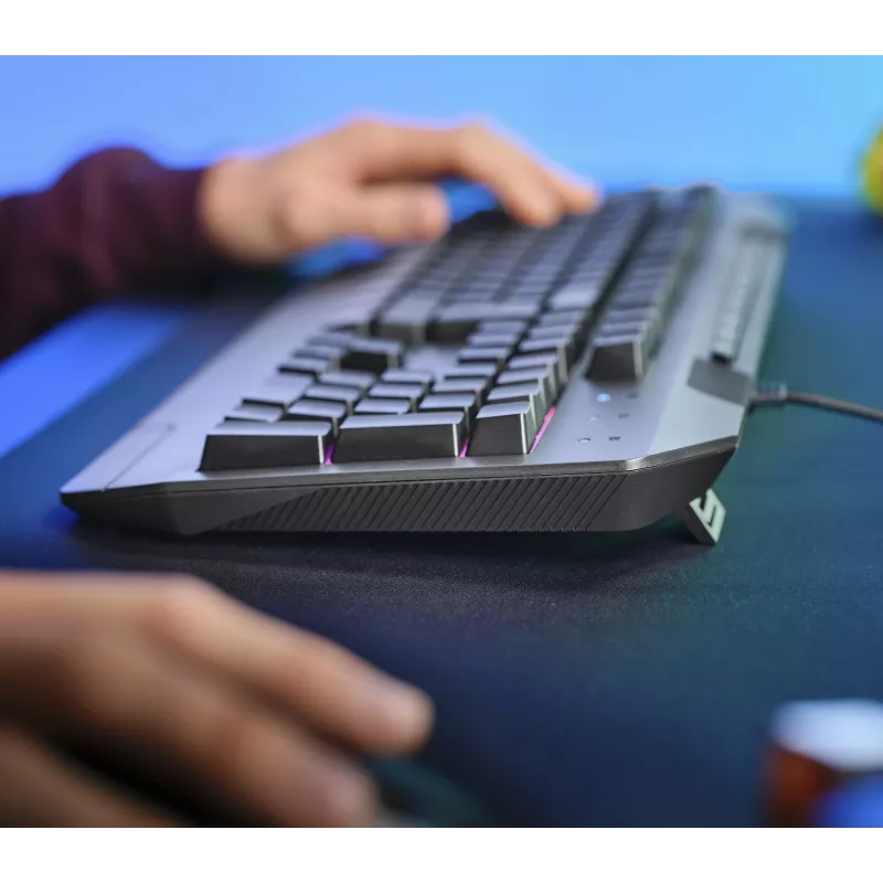 Trust GXT 836 Evocx Teclado Gaming USB AZERTY Belga preto