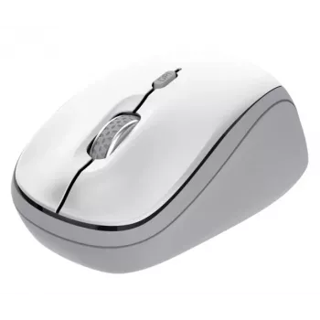 Rato ótico sem fios TRUST Yvi+ — Ambidestro, RF Wireless, 1600 DPI, 4 botões, branco