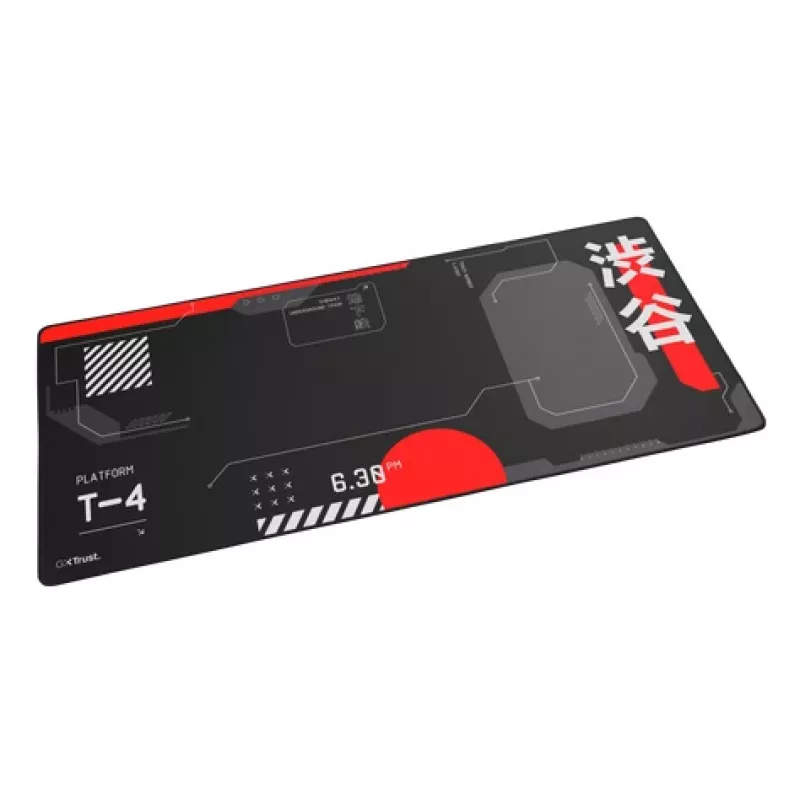 Tapete de rato Gaming TRUST GXT 759 XXL — 900×400 mm, PET, preto/vermelho