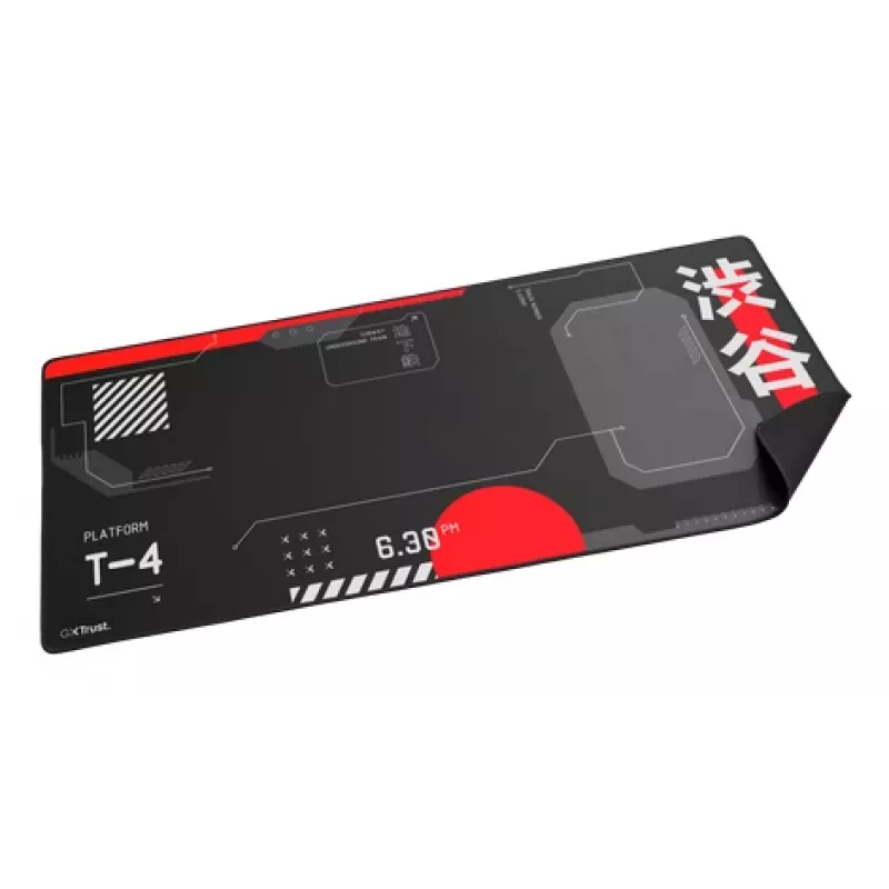 Tapete de rato Gaming TRUST GXT 759 XXL — 900×400 mm, PET, preto/vermelho