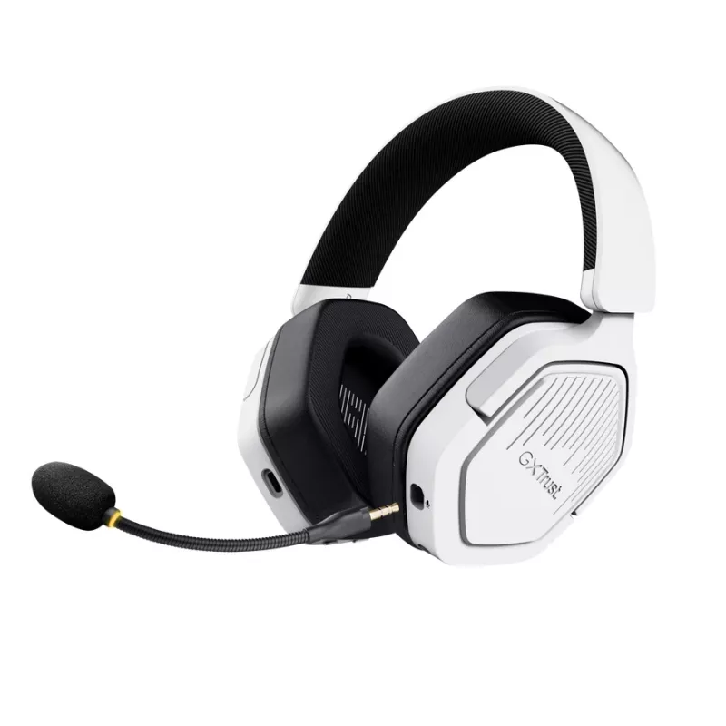 Trust GXT 493PS Carus Headset com fios e sem fios arco de cabeça Gaming Bluetooth branco