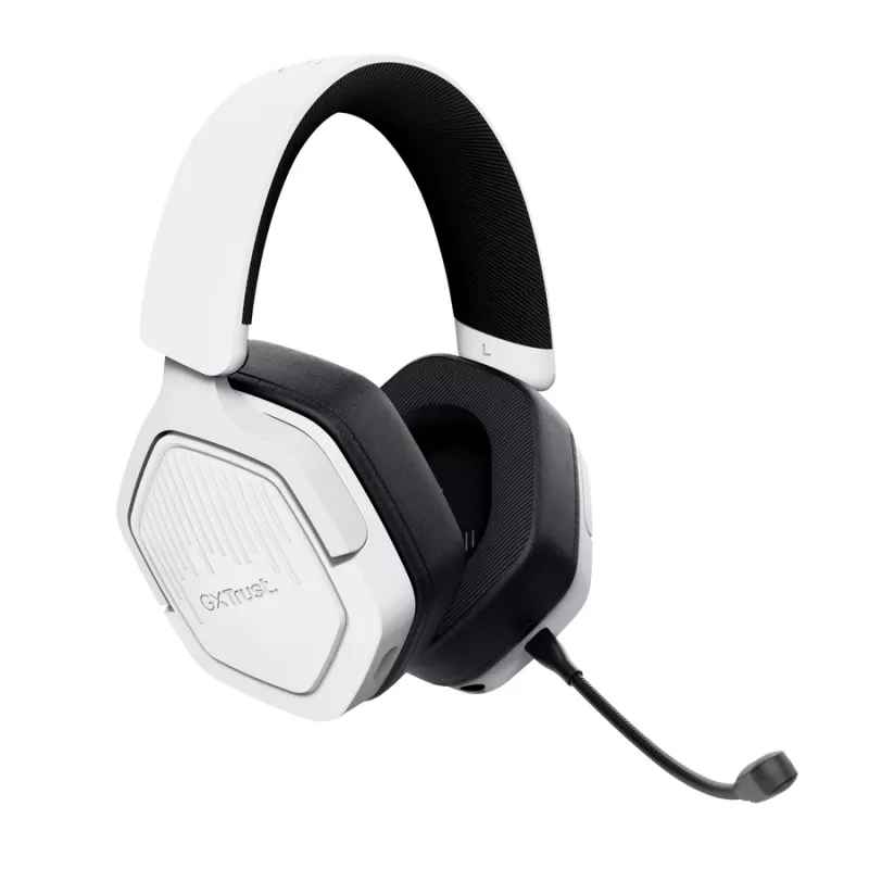 Trust GXT 493PS Carus Headset com fios e sem fios arco de cabeça Gaming Bluetooth branco