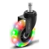 Rodas para cadeira Gaming TRUST GXT 701 Rodas de gel LED para cadeiras giratórias, conjunto de 5