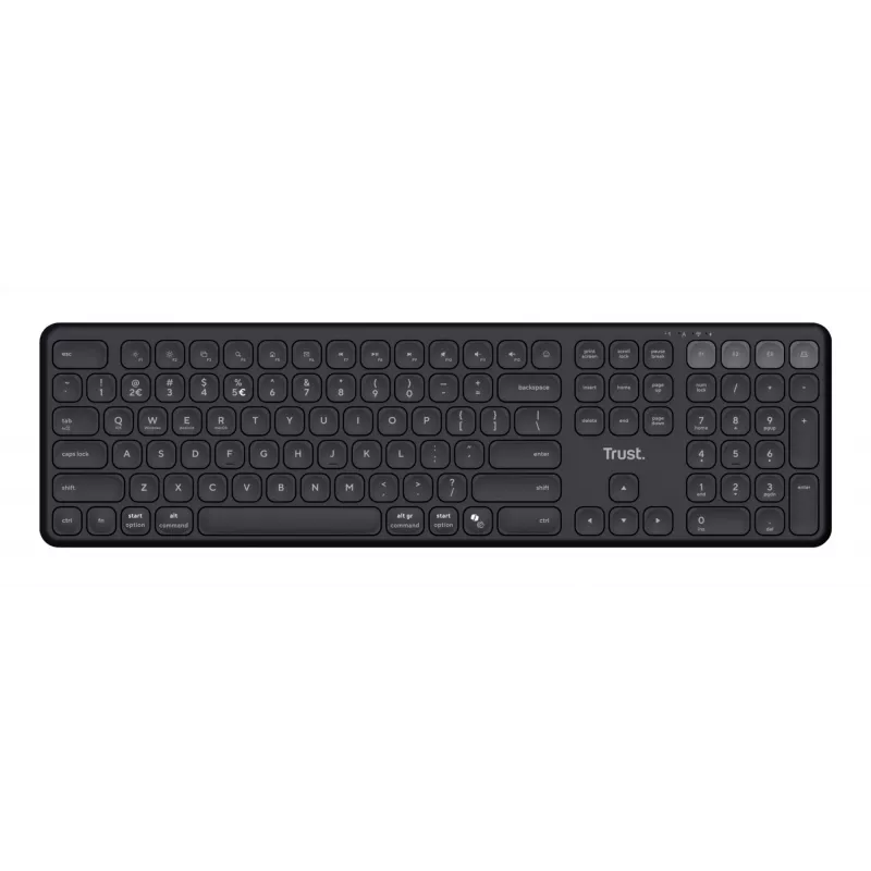 Trust Vaiya Teclado Universal USB + RF Wireless + Bluetooth AZERTY Belga preto