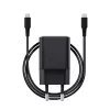 Carregador TRUST Maxo Ultra-pequeno 65W GaN USB-C preto com cabo de 2m