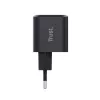 Carregador TRUST Maxo Ultra-pequeno 65W GaN USB-C preto com cabo de 2m
