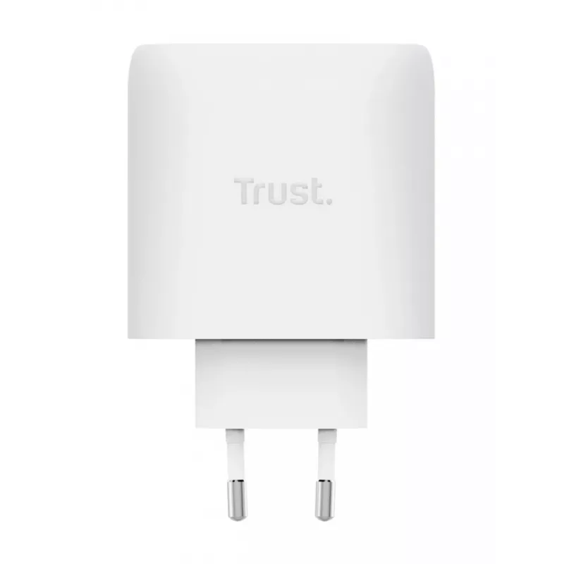 TRUST Maxo 65W Carregador rápido CA interior, 3x USB-C, máx. 20 V, cabo de 2 m, branco