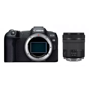 Canon EOS R8 + RF 24-105mm F4-7.1 IS STM MILC 24,2 MP CMOS 6000 x 4000 píxeis preto