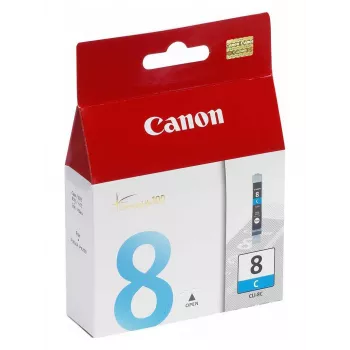 Cartucho de tinta Canon CLI-8 C com chip 1 unid. original ciano