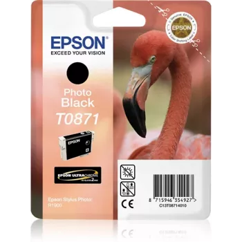 Epson Flamingo embalagem individual foto preto T0871 Ultra Gloss brilhante 2