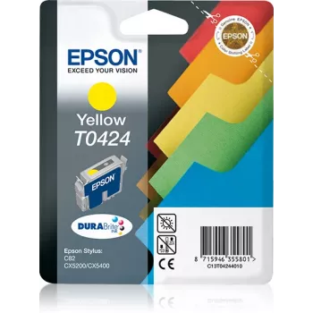 Epson Files embalagem individual amarelo T0424, amarelo, tinta pigmentada, 16 ml, 1 unid.