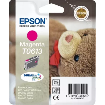 Epson Teddybear embalagem individual magenta T0613 tinta DURABrite Ultra