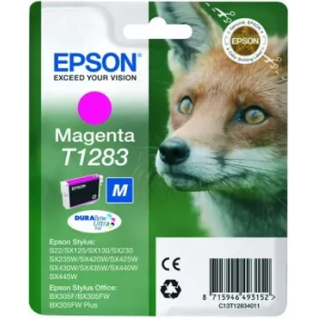 Tinteiro Epson Fox embalagem individual magenta T1283 tinta DURABrite Ultra