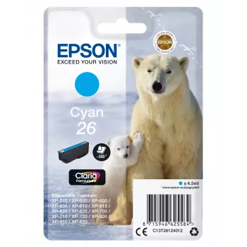 Epson Eisbär embalagem individual ciano 26 Claria Premium tinta