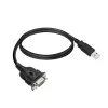 Adaptador ACT USB para série 0,6 m, preto, 0,6 m, USB Type-A, DB-9, macho, macho