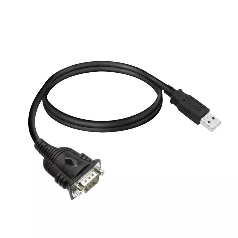 Adaptador ACT USB para série 0,6 m, preto, 0,6 m, USB Type-A, DB-9, macho, macho