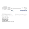 Adaptador ACT USB para série 0,6 m, preto, 0,6 m, USB Type-A, DB-9, macho, macho